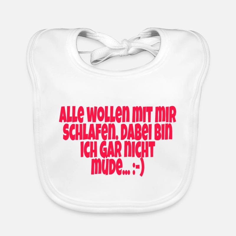 Lustiger Spruch Baby Bio-Lätzchen