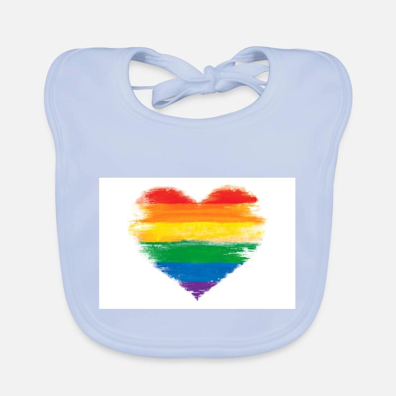 Drapeau LGBT Bavoir bio Bébé