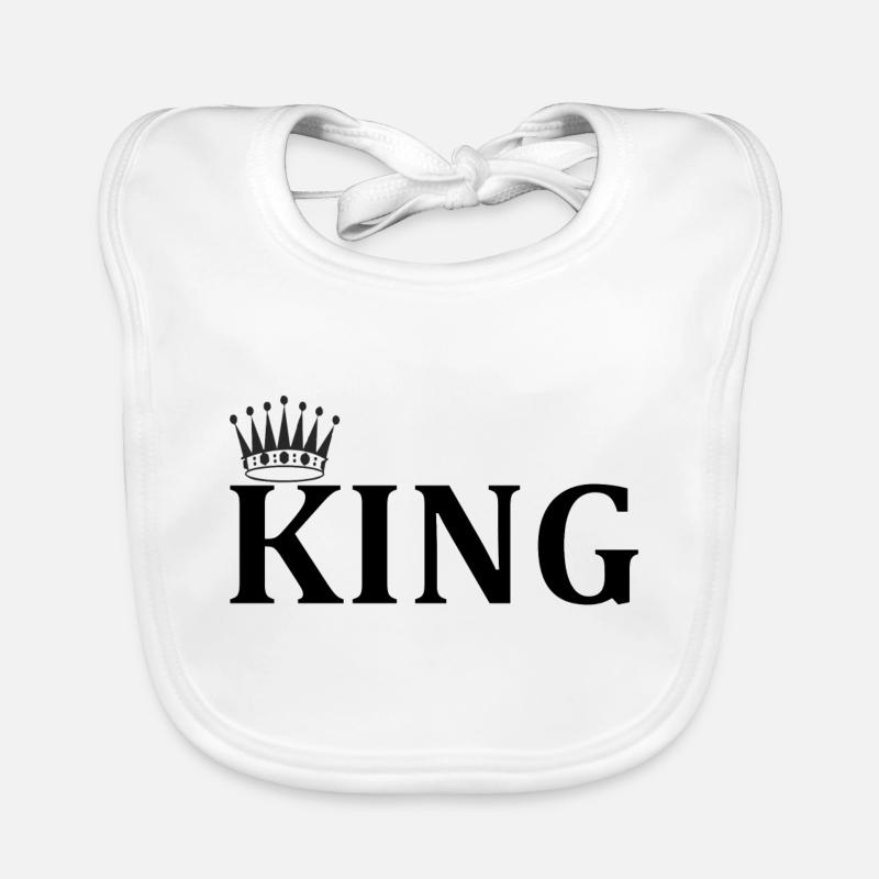 KING - Baby Bio-Lätzchen - Weiß