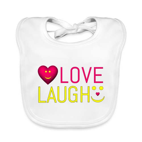 love laugh - Baby Bio-Lätzchen