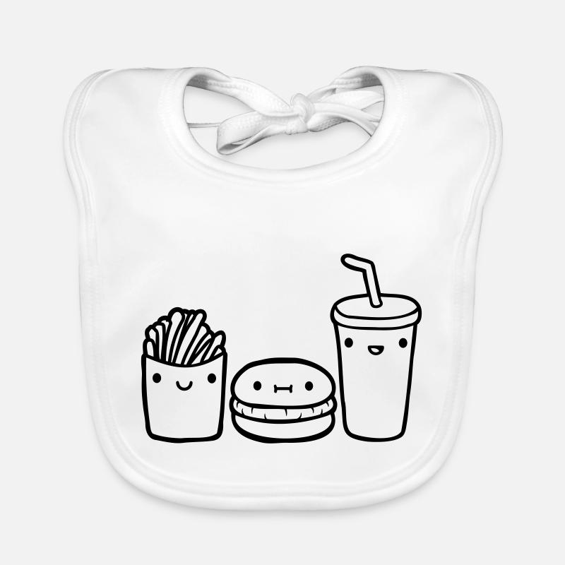 Équipe Fast Food Bavoir bio Bébé