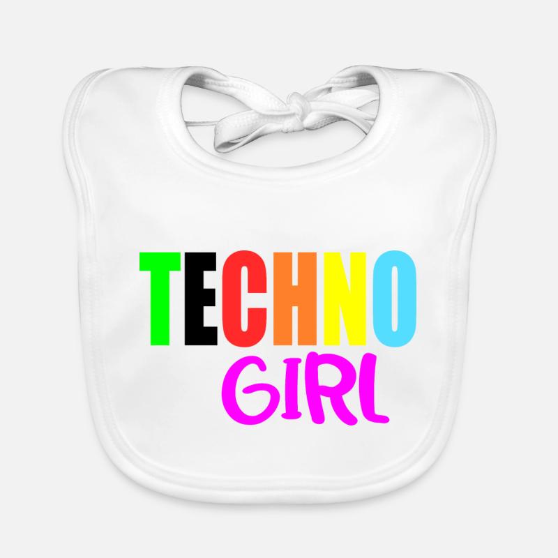 fille techno Bavoir bio Bébé