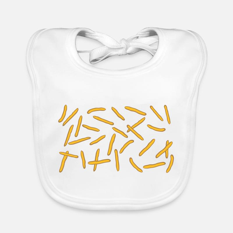 Français Fries Rain Pattern Bavoir bio Bébé