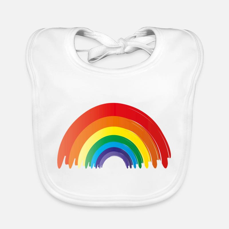 regenbogen - pride Baby Bio-Lätzchen