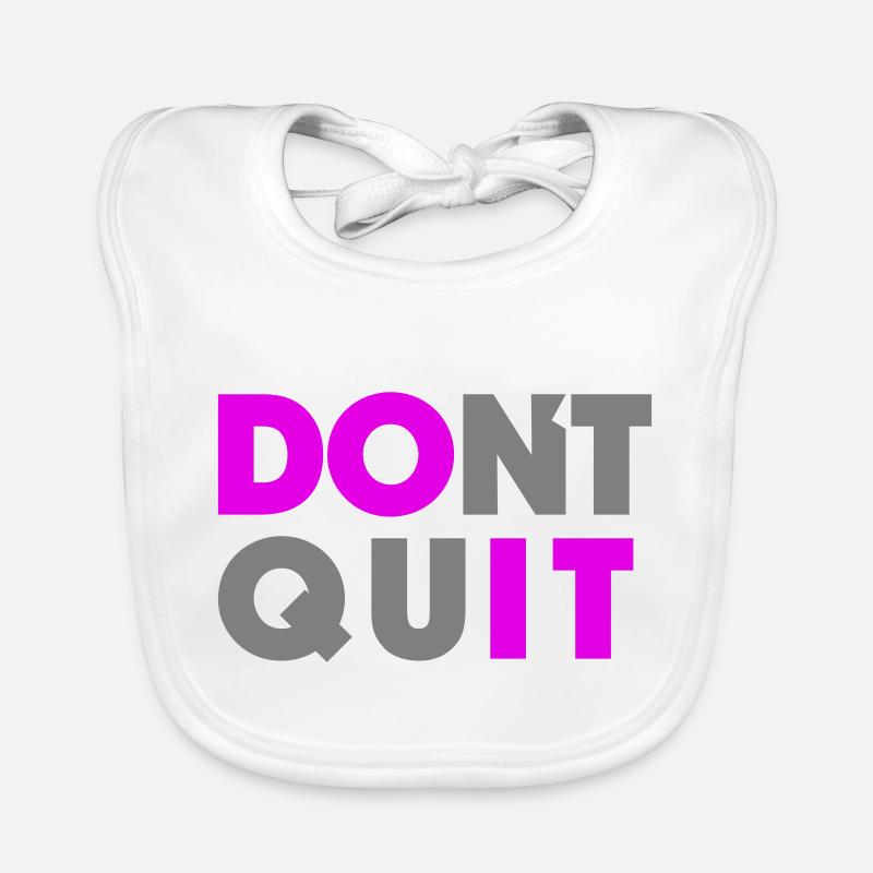Do it Dont Quit Organic Baby Bibs