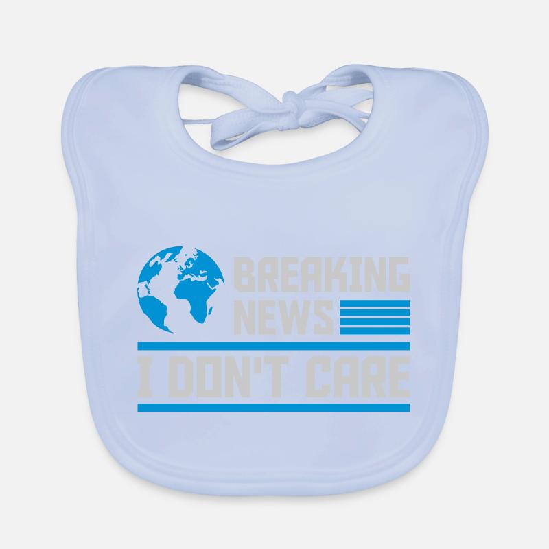 Breaking news don't care Organic Baby Bibs