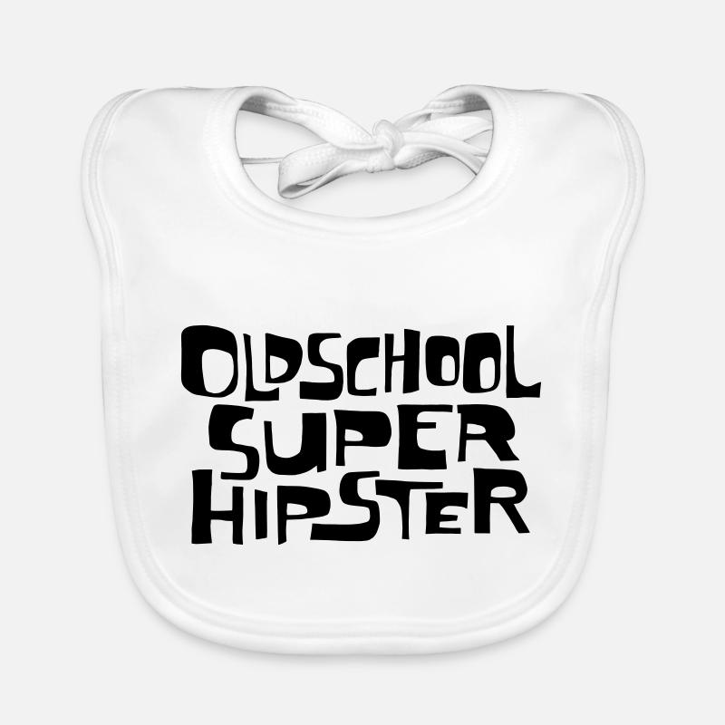 Oldschool Super Hipster Baby Bio-Lätzchen
