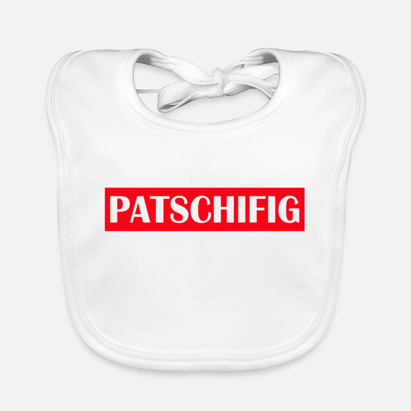 PATCSHIFIG - Baby Bio-Lätzchen - Weiß