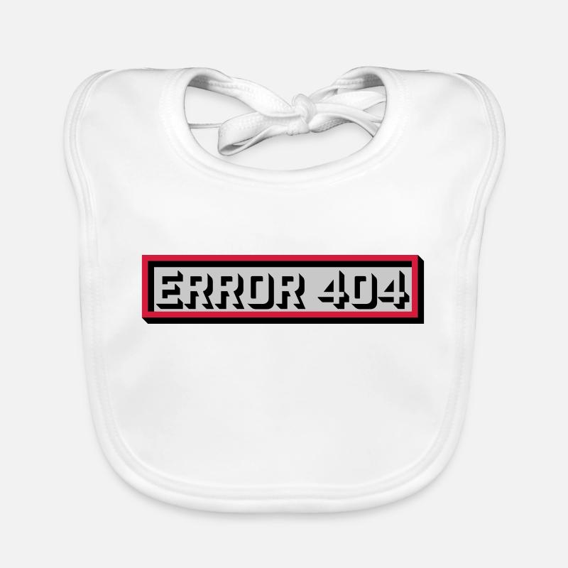 Error 404 Meldung Computer Baby Bio-Lätzchen