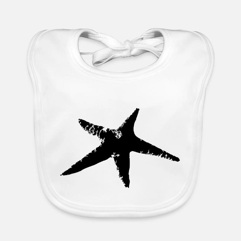 Starfish Animal Starfish Vector Animals Sea Organic Baby Bibs