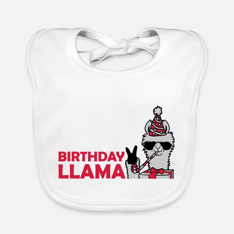 Birthday Llama No Drama Baby Bio-Lätzchen