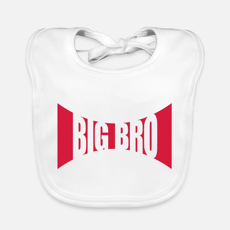 Gebogen Big Bro Logo Baby Bio-Lätzchen