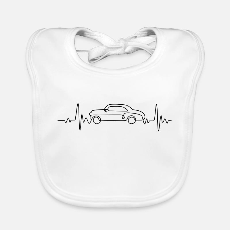 Herzschlag Autos Baby Bio-Lätzchen