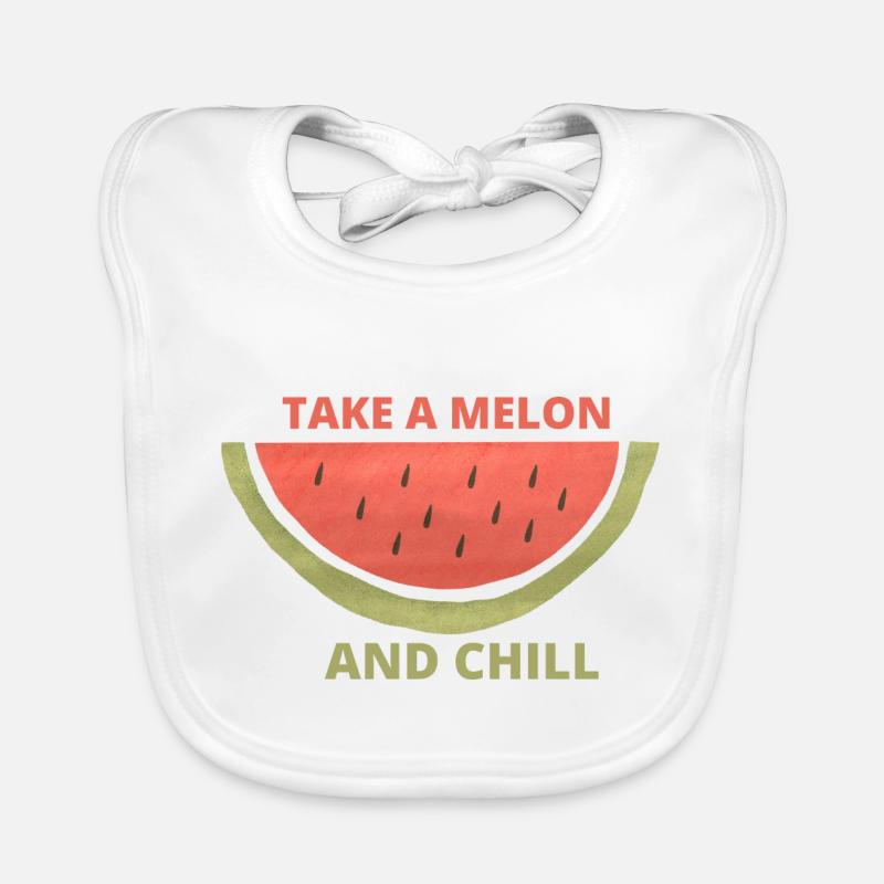 take a melon and chill Baby Bio-Lätzchen