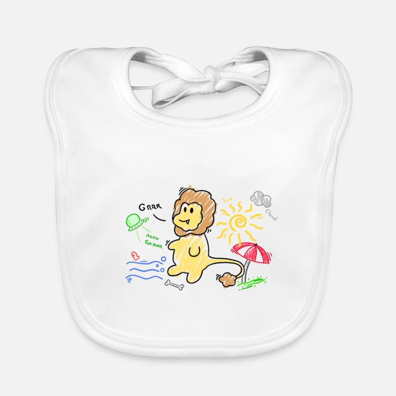 Lion Bavoir bio Bébé