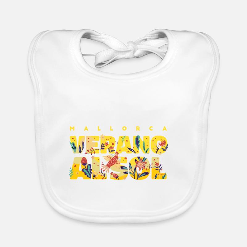 Mallorca Palm Disant Cadeau de Vacances Bavoir bio Bébé