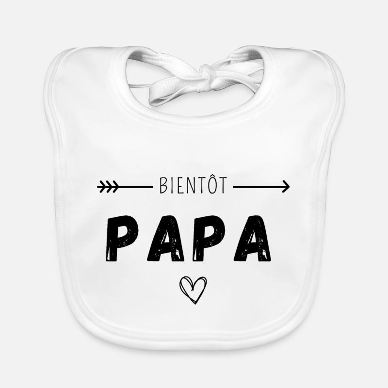 Bientôt papa Bavoir bio Bébé