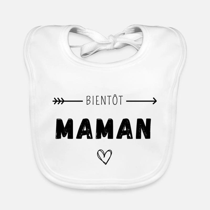 Bientôt maman Bavoir bio Bébé
