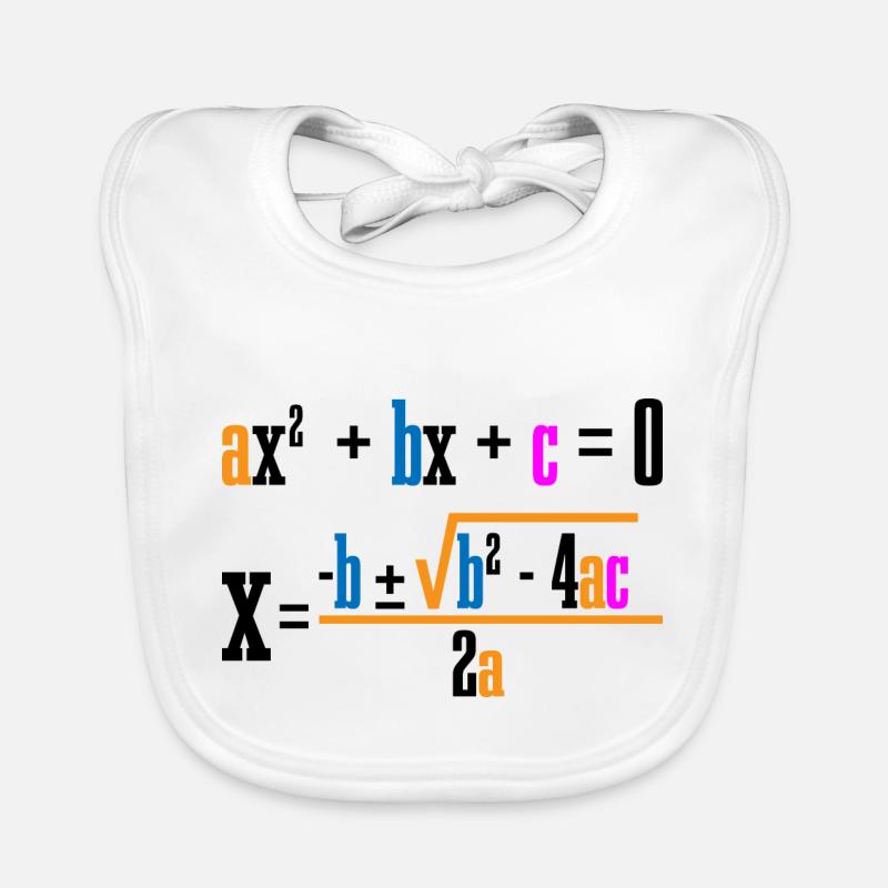 Quadratic Formula For Math Class 7 Organic Baby Bibs