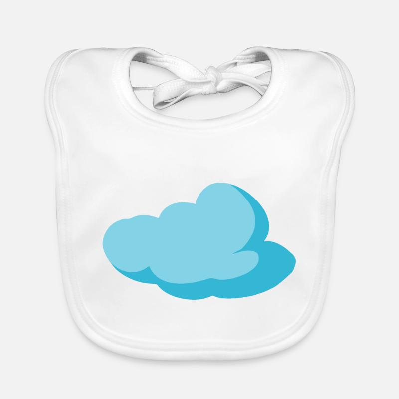 Cloud Blue Cloud Sky Idée cadeau Bavoir bio Bébé
