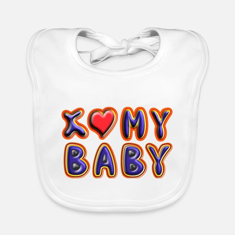 J’aime mon bébé 2 Bavoir bio Bébé