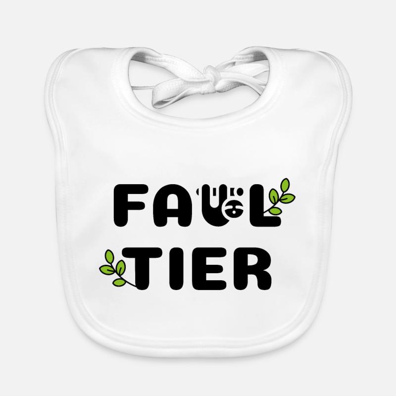 Faultier Baby Bio-Lätzchen