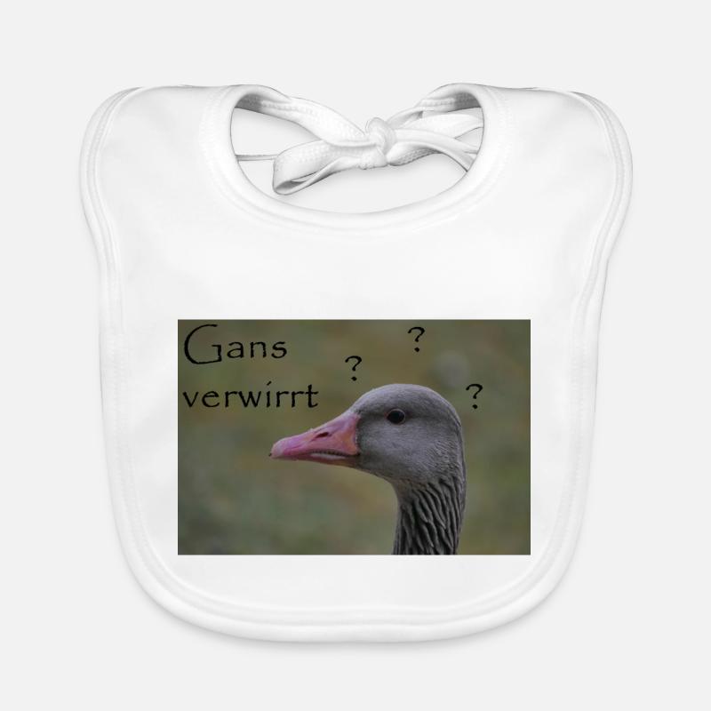 Oie confuse - drôle de dicton Bavoir bio Bébé