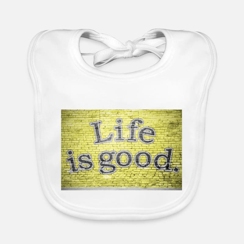Life is Good Graffiti Baby Bio-Lätzchen