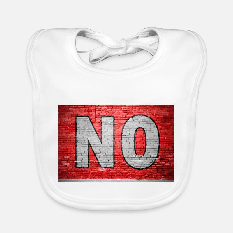 No Brick Wall Graffiti Organic Baby Bibs