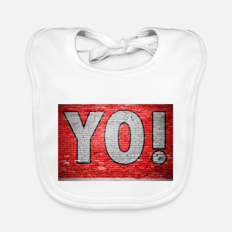 Yo! Brick Wall Graffiti Organic Baby Bibs