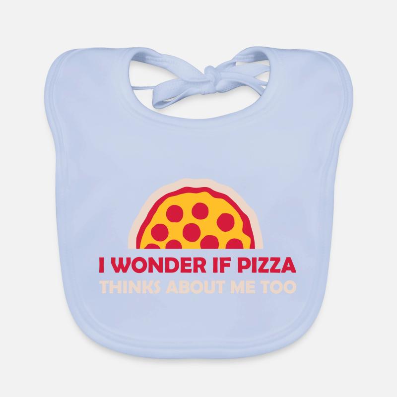 La pizza pense à moi Bavoir bio Bébé
