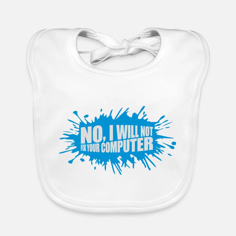 not fix your computer Organic Baby Bibs