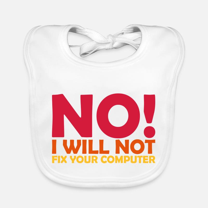 not fix your computer Baby Bio-Lätzchen