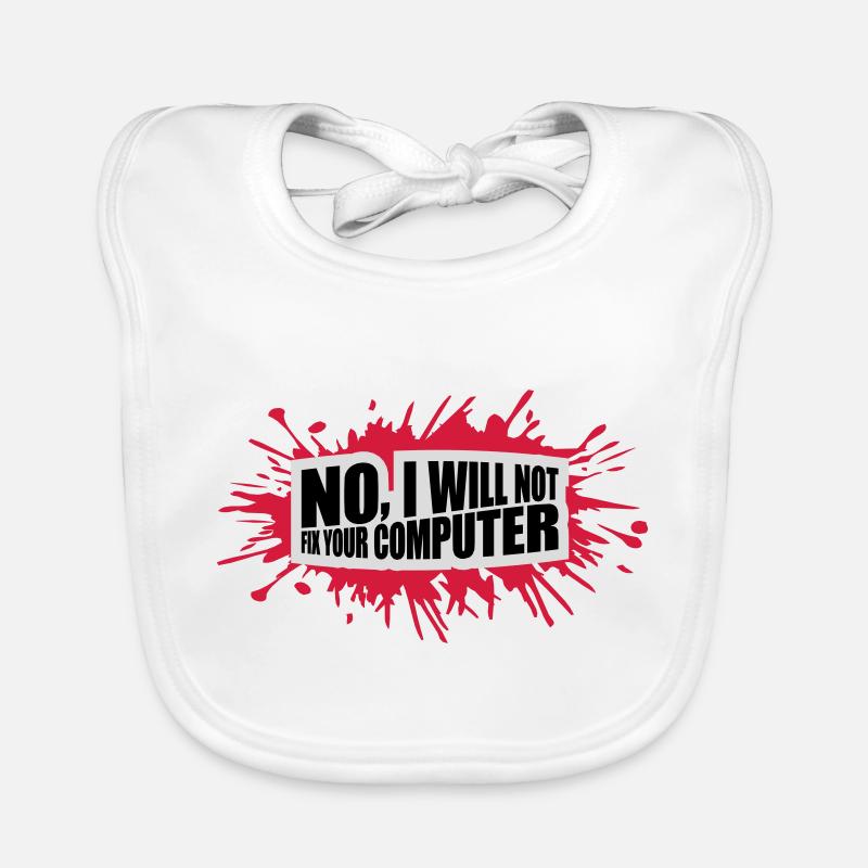 not fix your computer Organic Baby Bibs