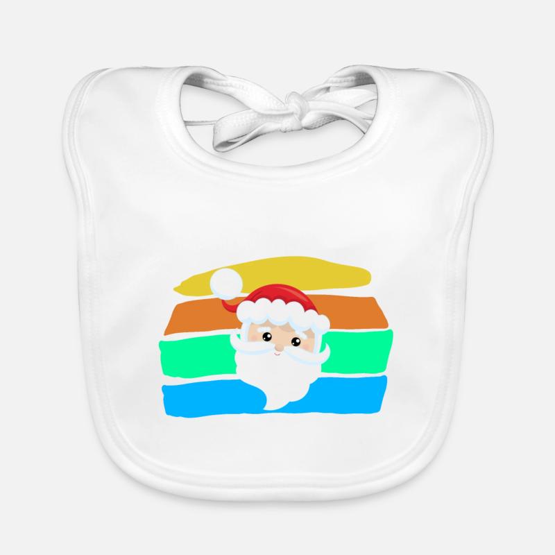 Santa Claus Organic Baby Bibs
