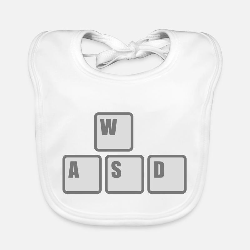 Computer WASD Tastatur Tasten Baby Bio-Lätzchen