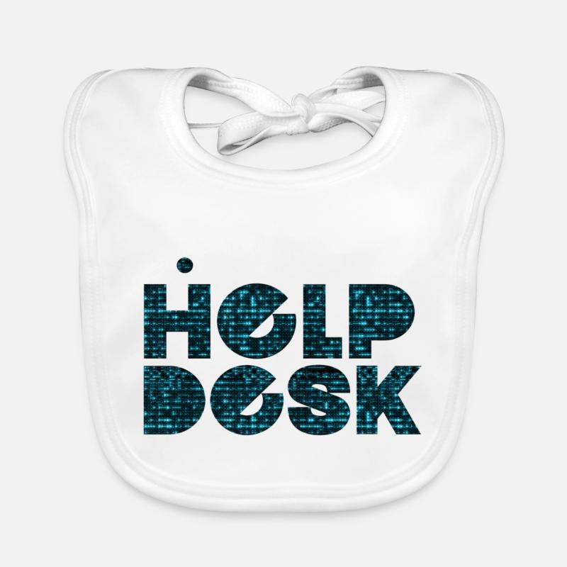 Helpdesk IT-Support-Geek Computer-Computer-Geek Baby Bio-Lätzchen