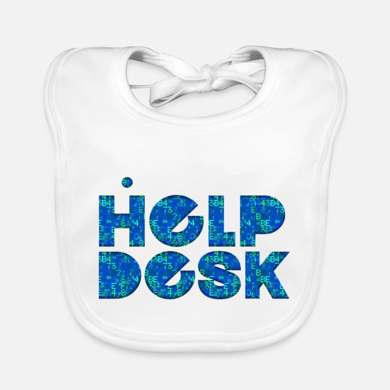 helpdesk support informatique geek ordinateur geek Bavoir bio Bébé