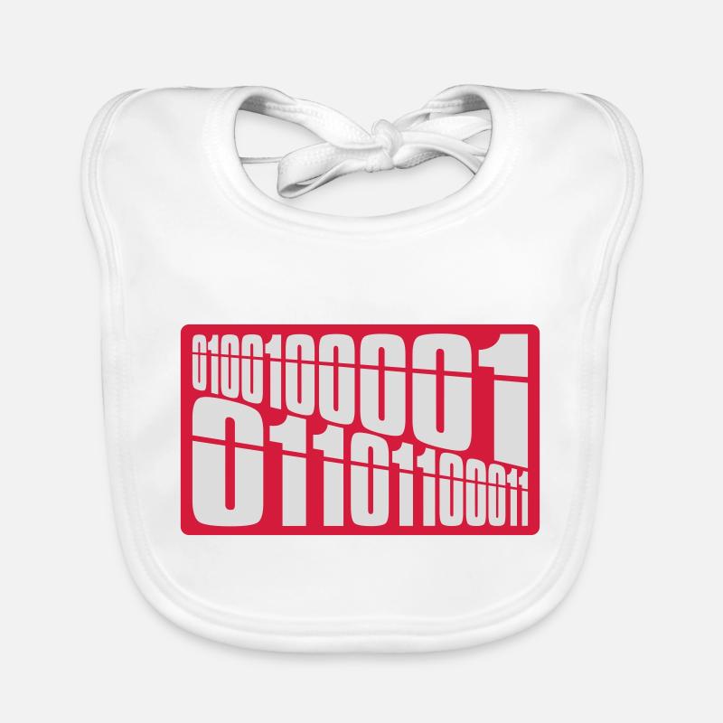 Langage de programme de code binaire Bavoir bio Bébé