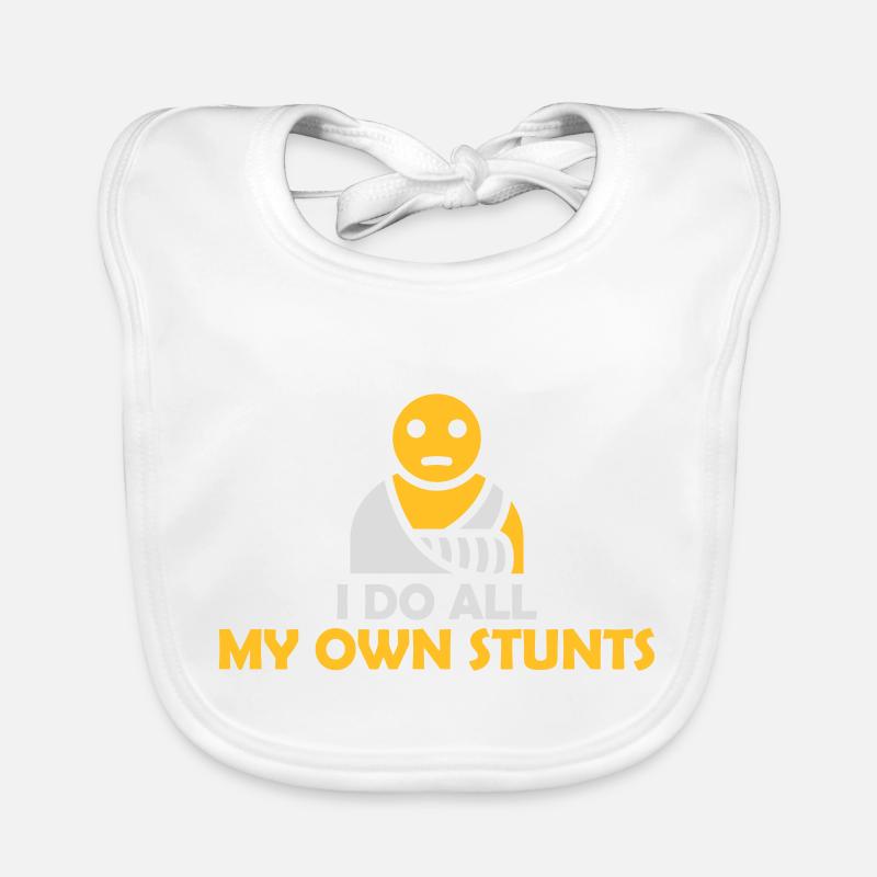 all my own stunts Baby Bio-Lätzchen