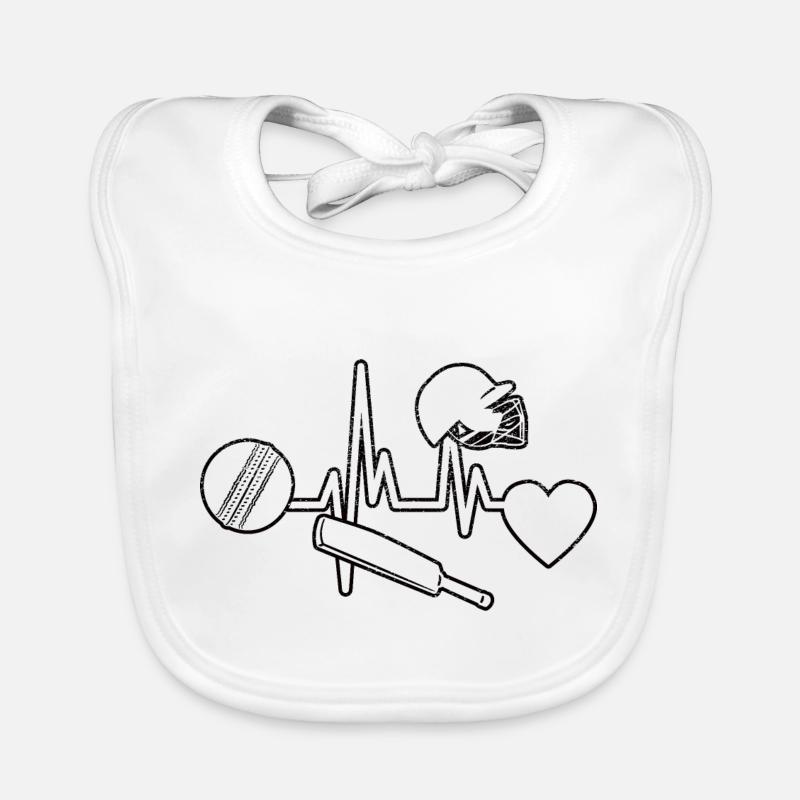 Cricket Team Gift Cricket Slogan Cricket Fan Organic Baby Bibs