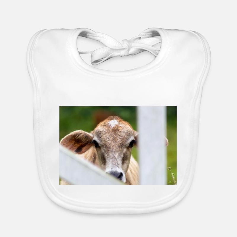 cow's head Organic Baby Bibs