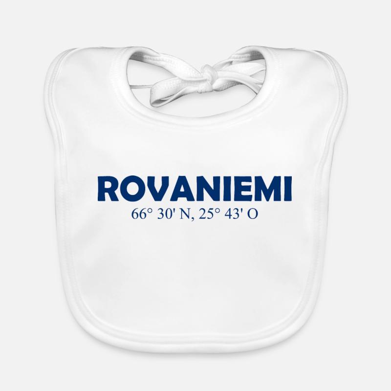 Rovaniemi - Finland - Coordinates - Longitude Baby Bio-Lätzchen