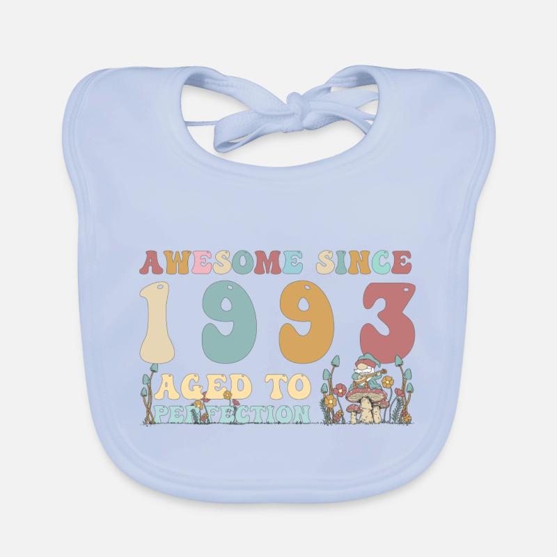 Awesome since 1993 - 30th Birthday - 2023 Groovy Organic Baby Bibs