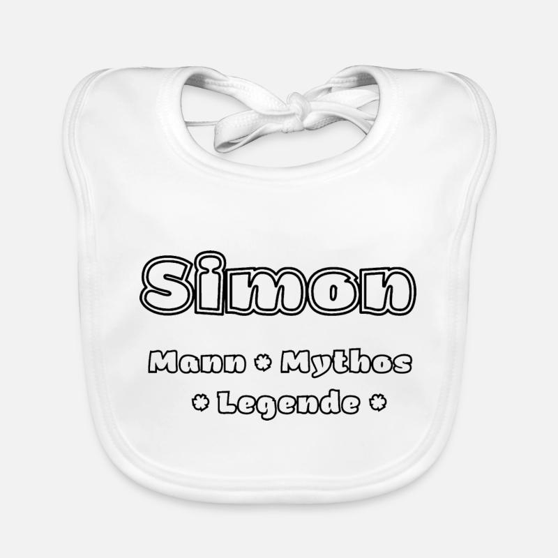 Simon - der Mann, der Mythos, die Legende Baby Bio-Lätzchen