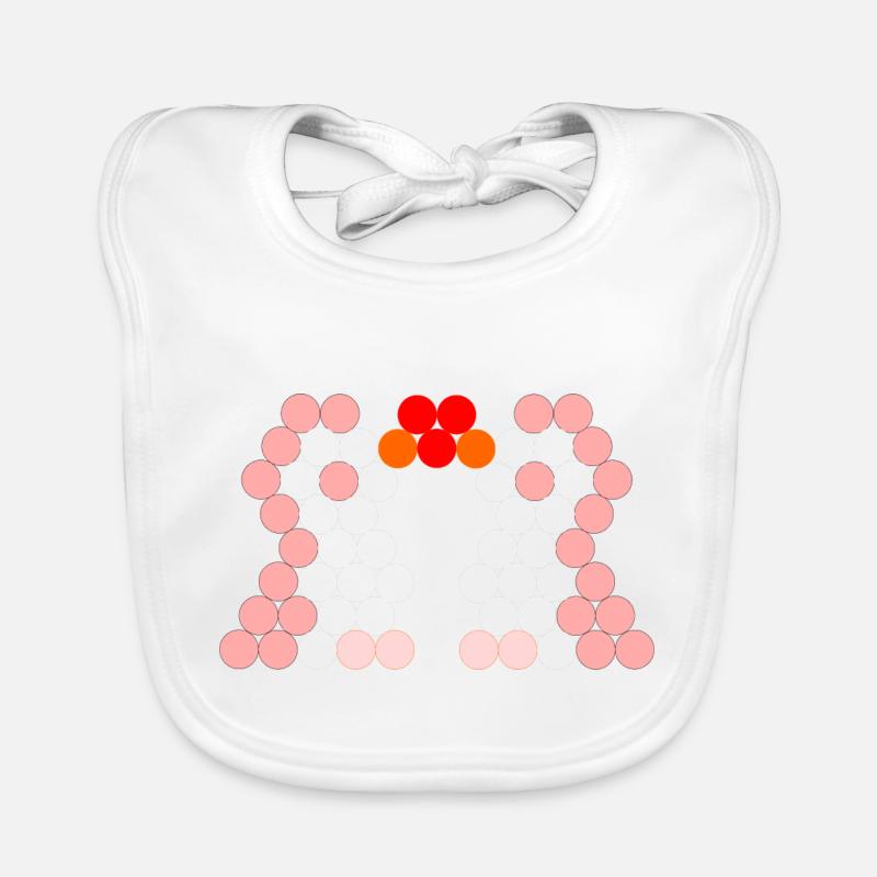 Pinguinpaar rosa Baby Bio-Lätzchen