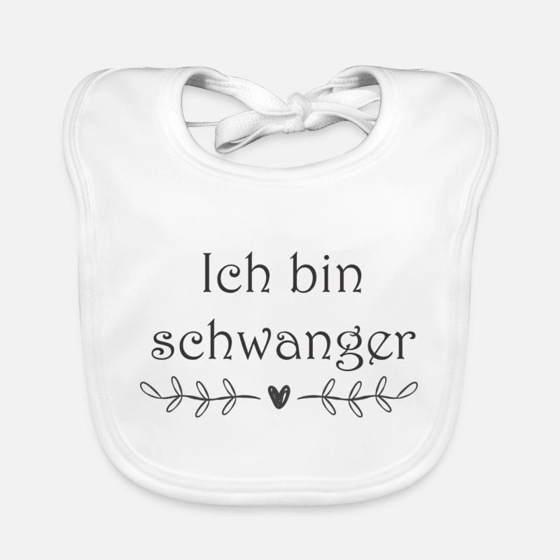 Ich bin schwanger Baby Bio-Lätzchen