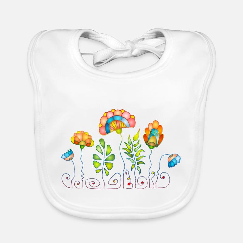 Fleur Bavoir bio Bébé