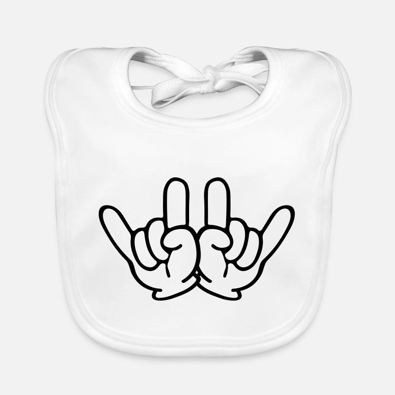 Rock Hands Baby Bio-Lätzchen