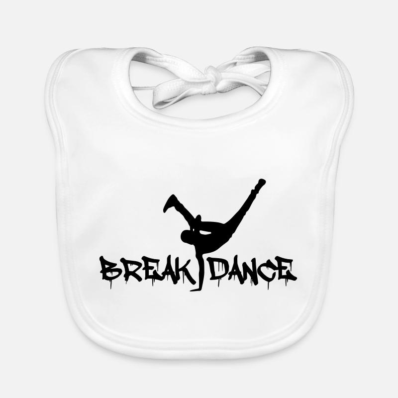 Breakdancing Organic Baby Bibs
